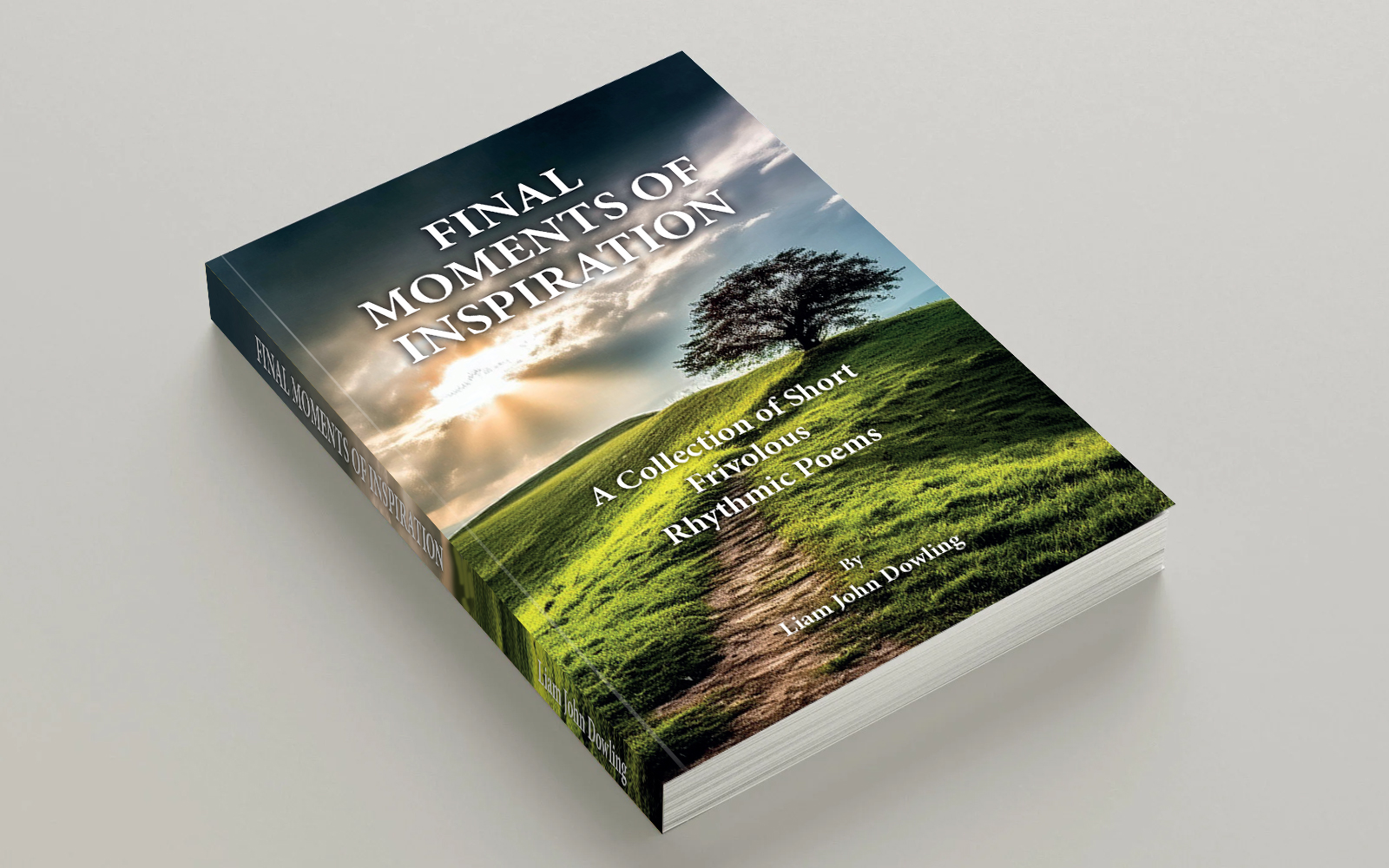 Book cover design using stock and AI images